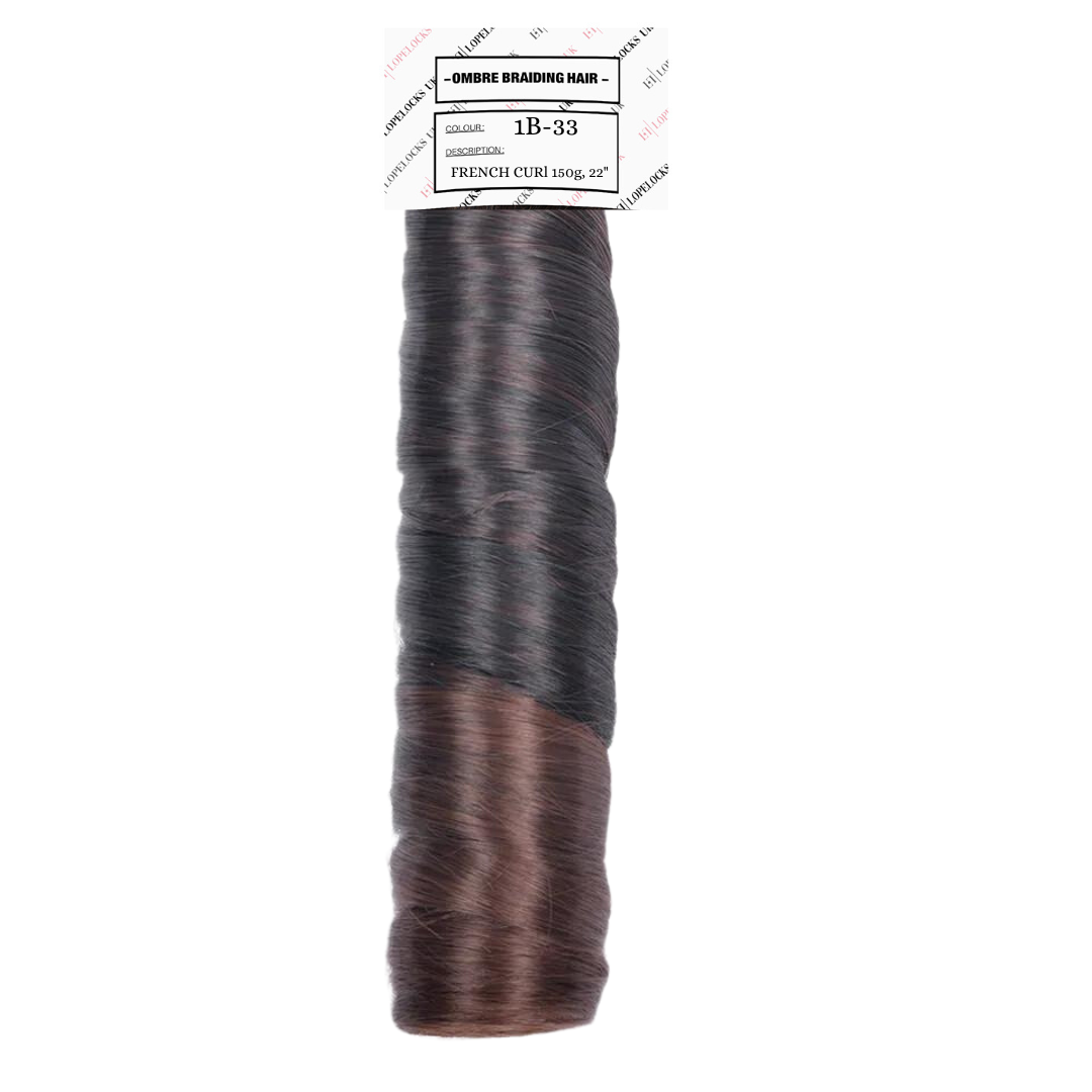Spanish Curl Braiding Hair - Colour 1B-33 Ombre