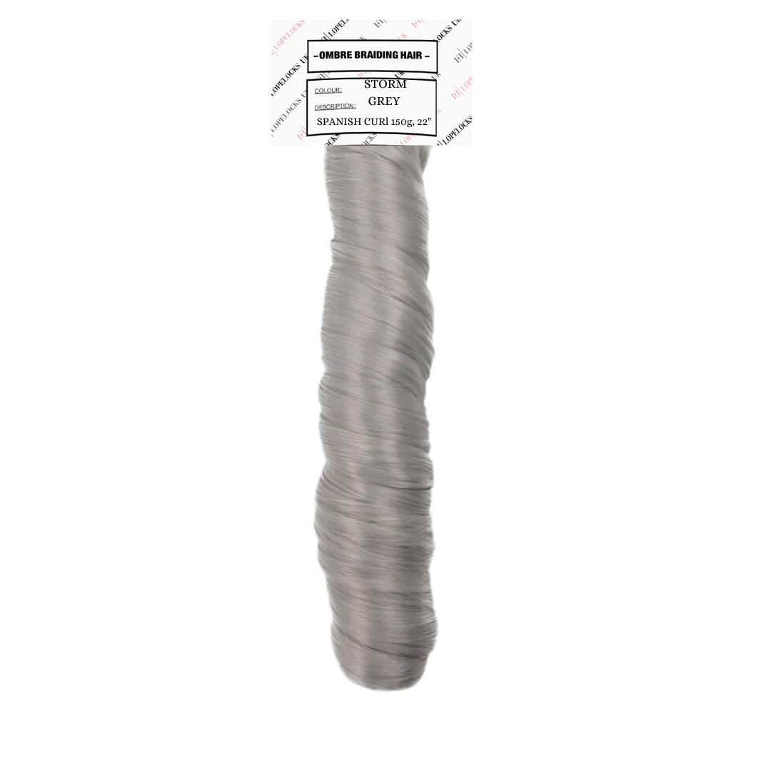 Spanish Curl Braiding Hair - Storm Grey