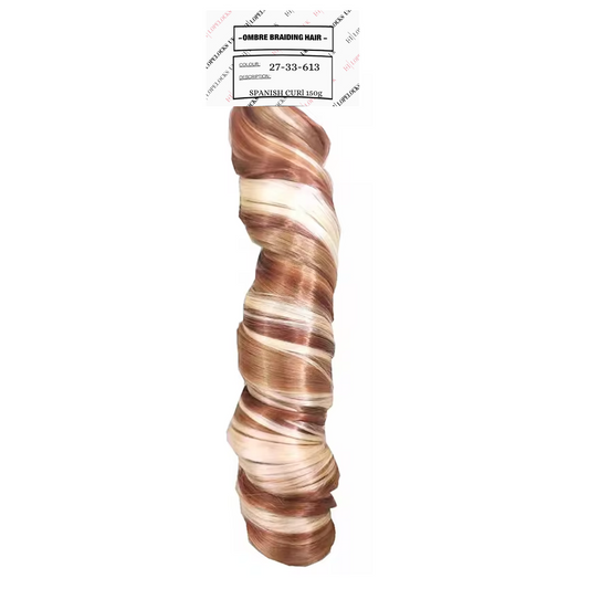 Spanish Curl Braiding Hair - 3 colour mix 30-27-613