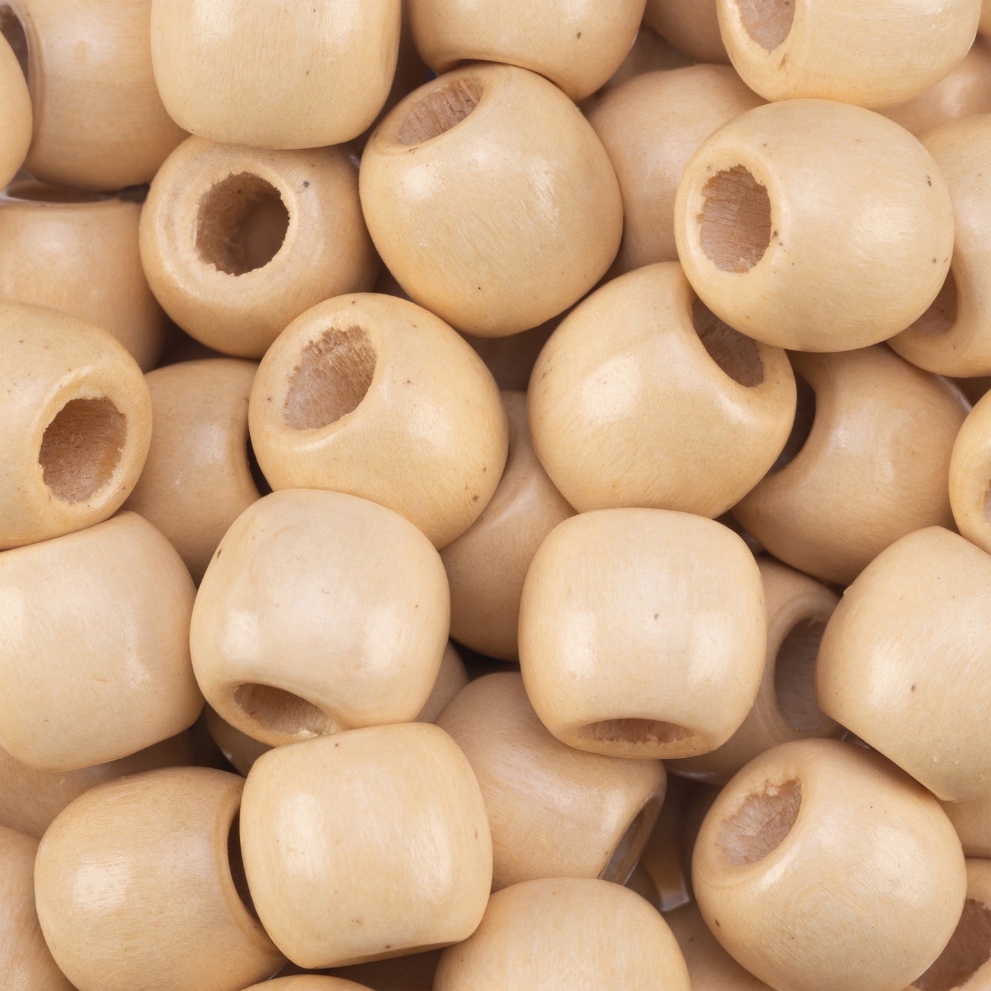 12mm Wooden Hair Beads