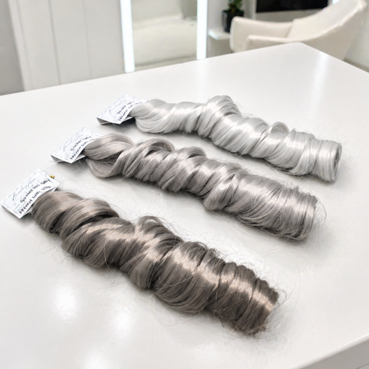 French Curl Braiding Hair - Silver Grey