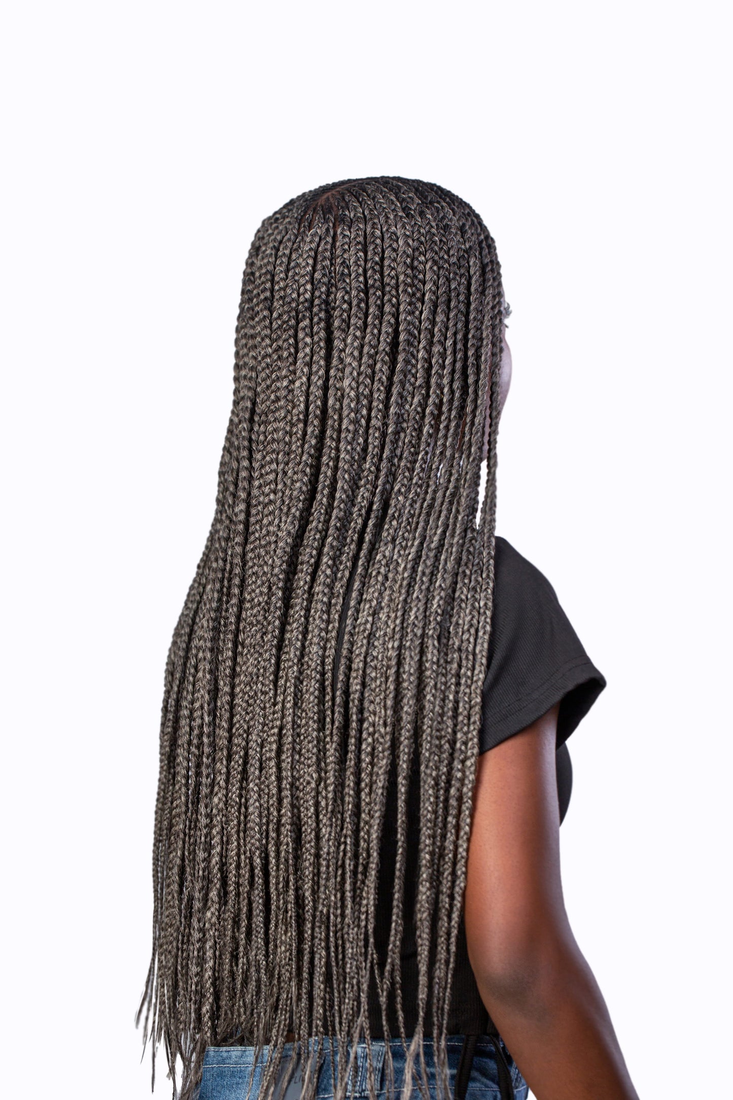 BraidBlends: Custom Mixed Kanakelon Braiding hair -Pearl Grey