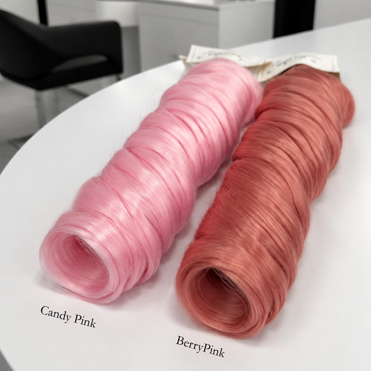 French Curl Braiding Hair - Candy Pink