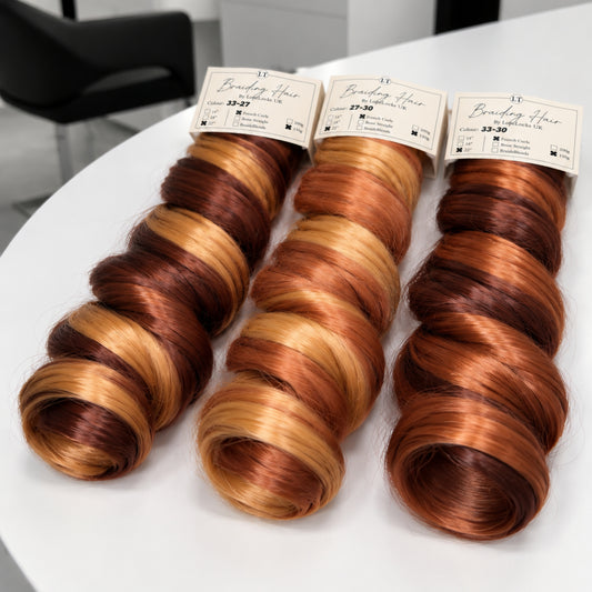 French Curl Braiding Hair - 27-30 2 colour mix