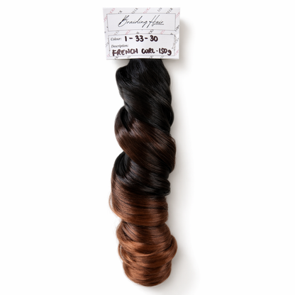 French Curl Braiding Hair -1-33-30 Ombre (C16)