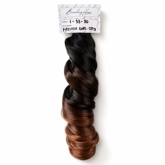French Curl Braiding Hair -1-33-30 Ombre (C16)