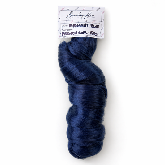 French Curl Braiding Hair -Midnight Blue