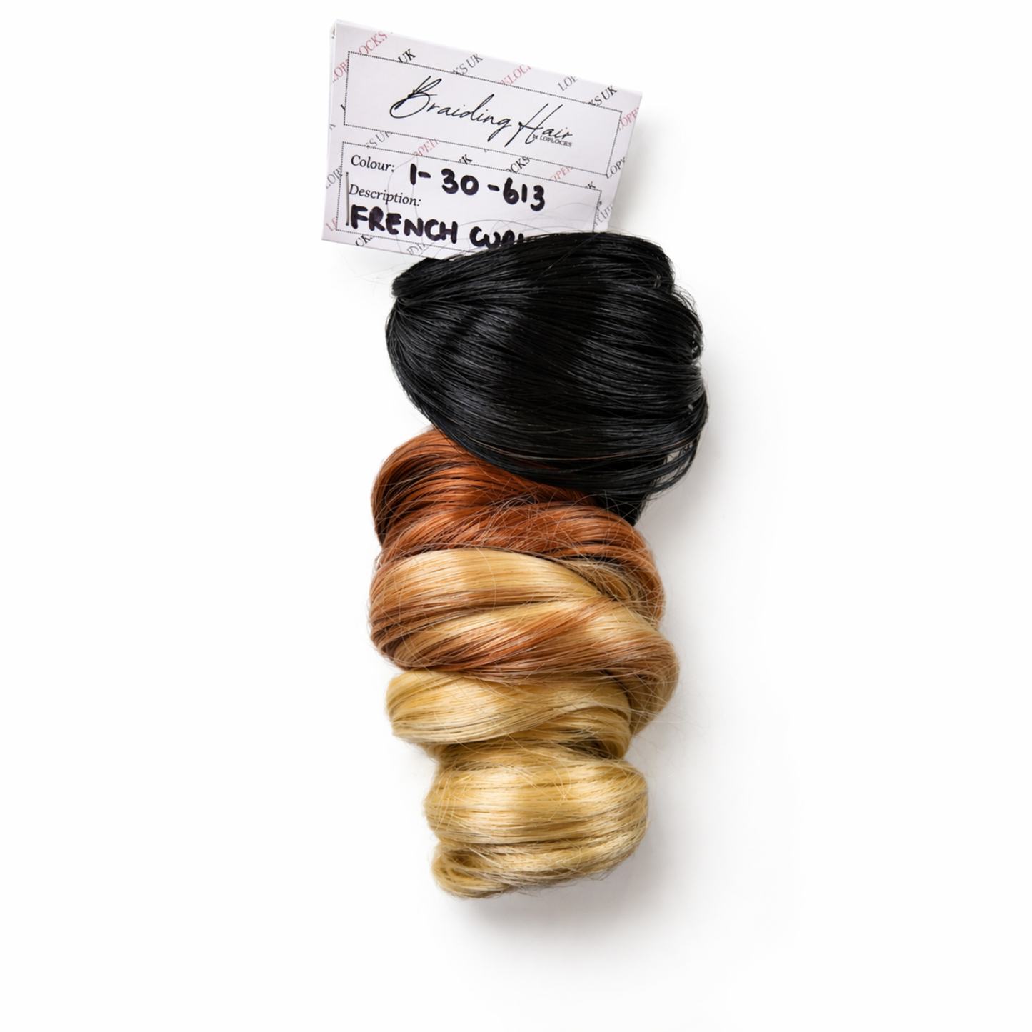 French Curl Braiding Hair : 1-30-613 Ombre