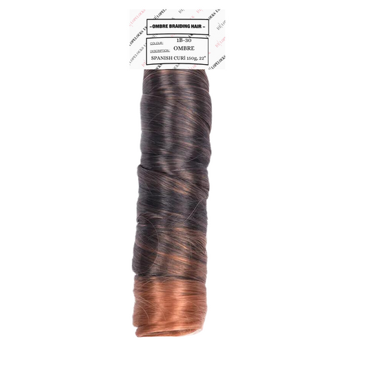 Spanish Curl Braiding Hair - Colour 1B-30 ombre