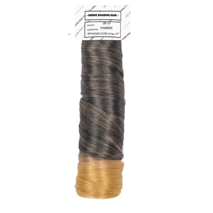 French Curl Braiding Hair - Colour 1B-27 Ombre