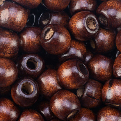 12mm Wooden Hair Beads