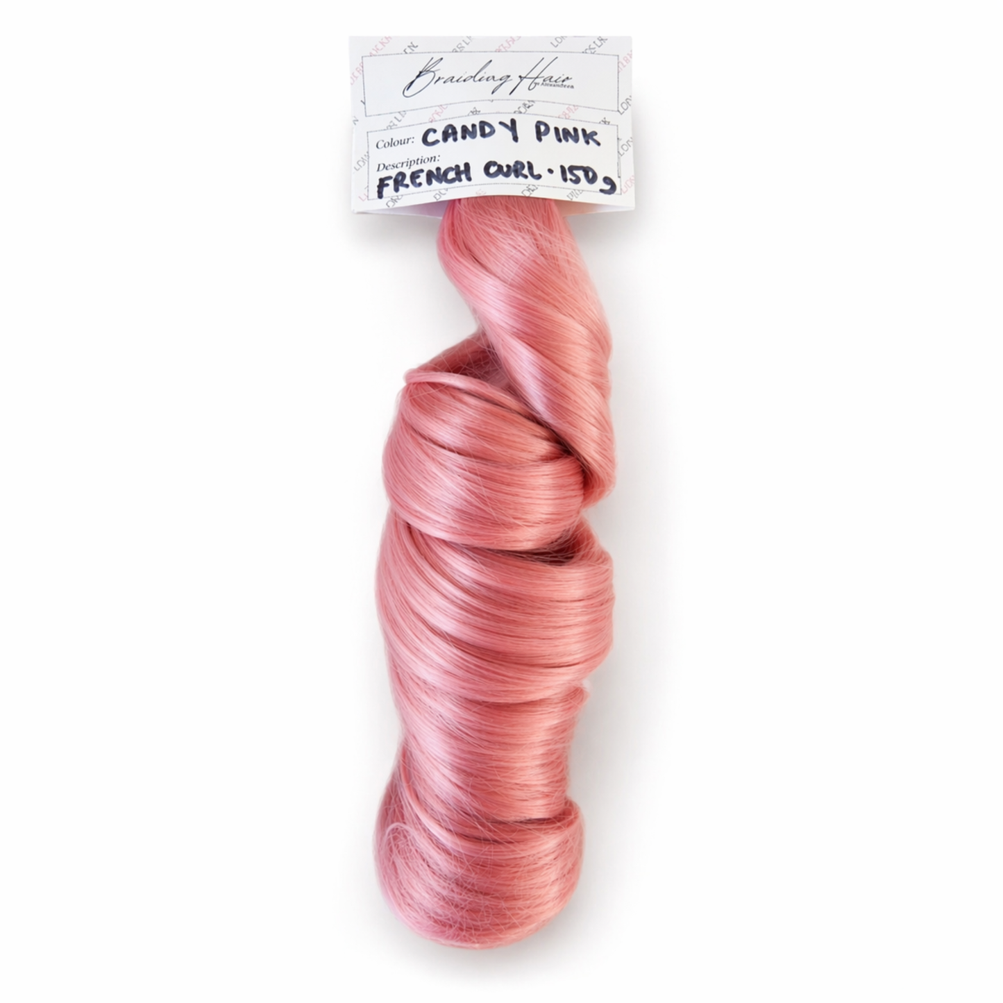French Curl Braiding Hair - Candy Pink