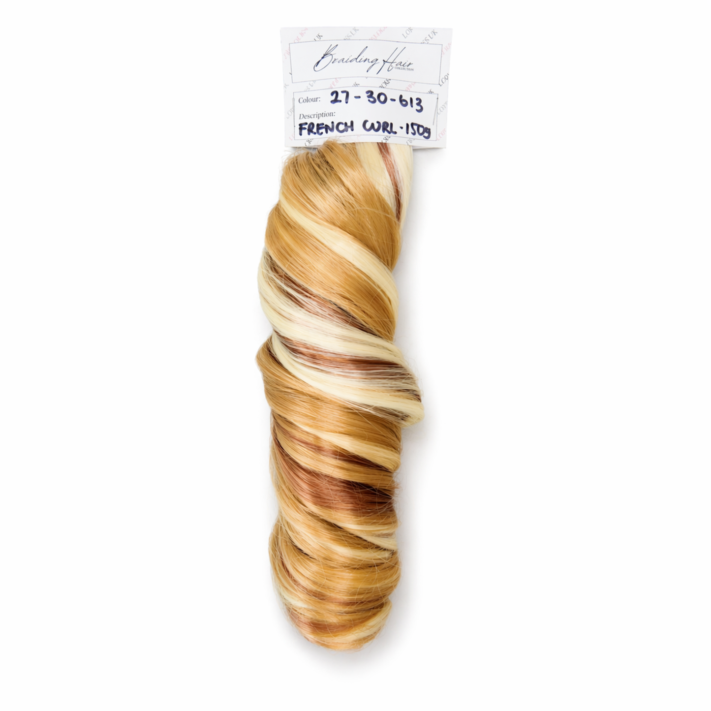French Curl Braiding Hair - 3 colour mix 30-27-613