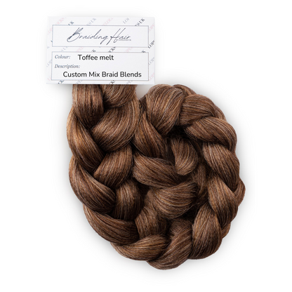 BraidBlends: Custom Mixed Kanakelon Braiding hair -Toffee Melt