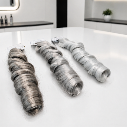 French Curl Braiding Hair - Silver Grey