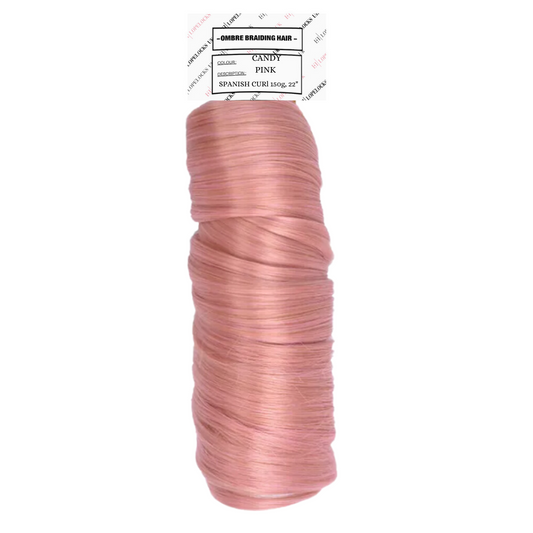 Spanish Curl Braiding Hair - Colour Candy Pink