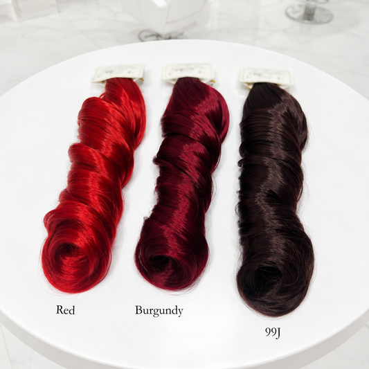 French Curl Braiding Hair - Burgundy Red