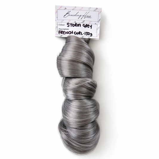 French Curl Braiding Hair - Storm Grey
