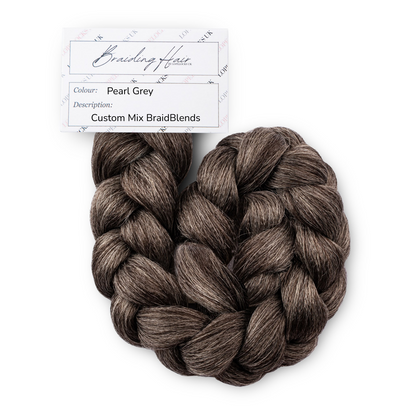 BraidBlends: Custom Mixed Kanakelon Braiding hair -Pearl Grey