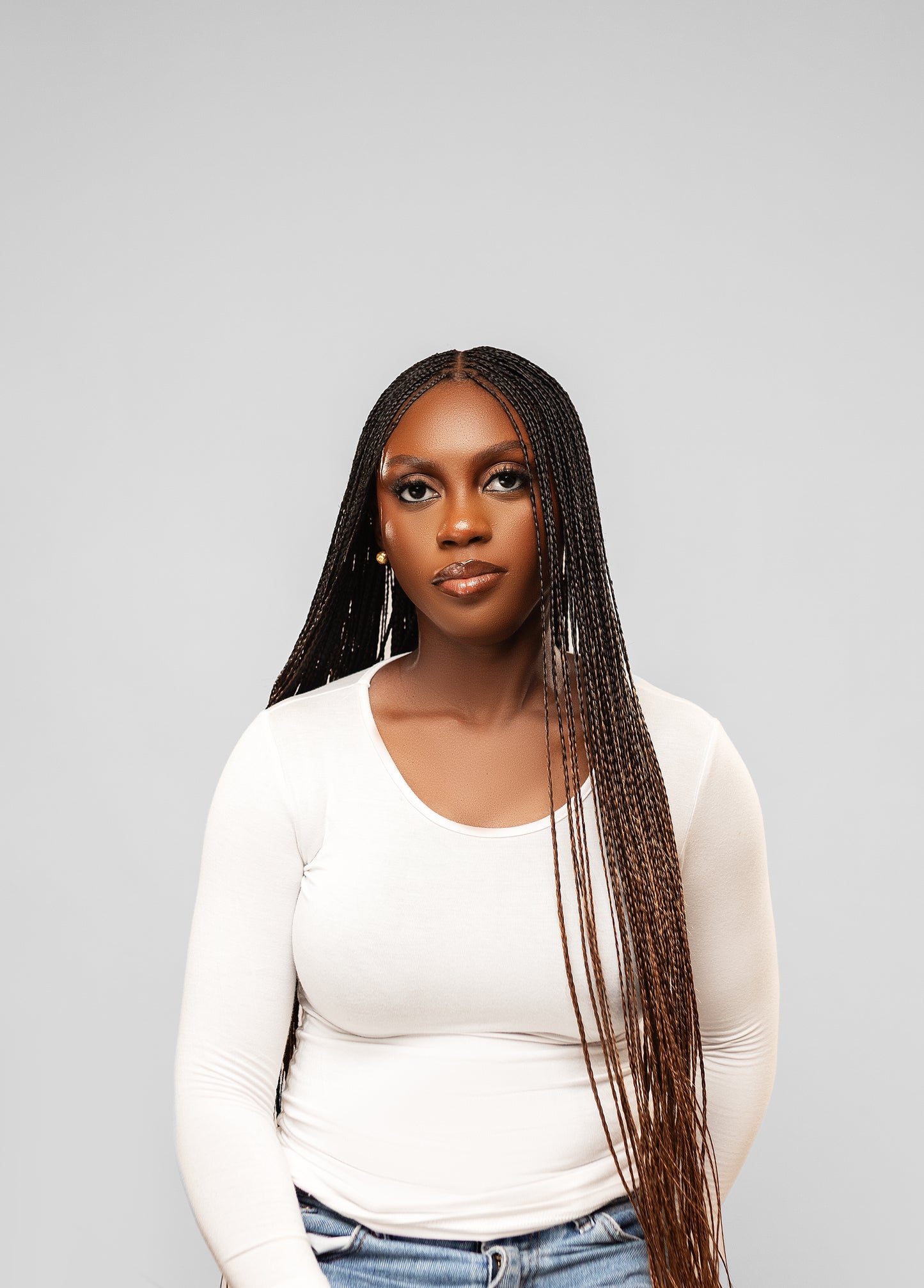 Bone Straight Synthetic Braiding Hair -Colour 1B-30 Ombre