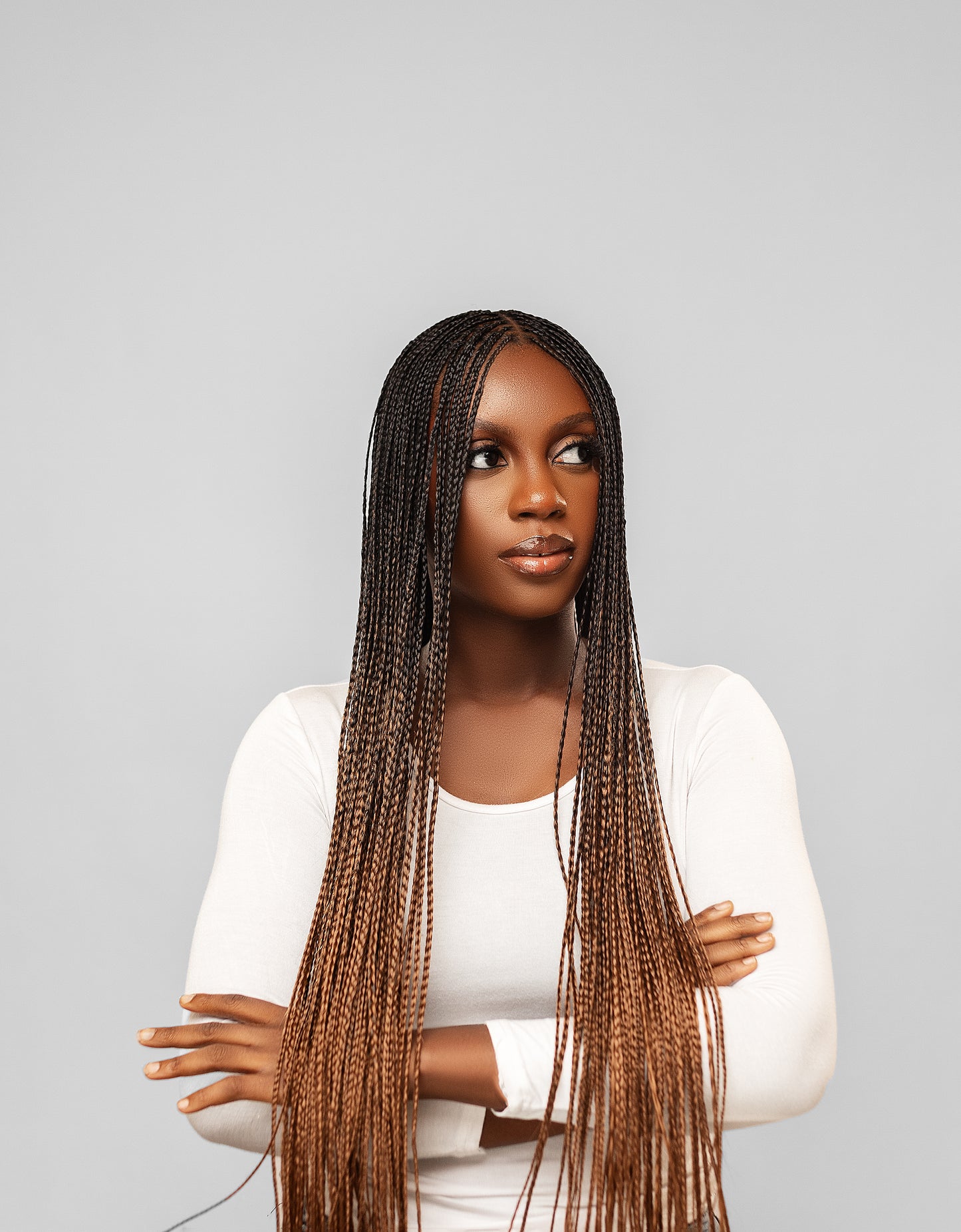 Bone Straight Synthetic Braiding Hair -Colour 1B-30 Ombre