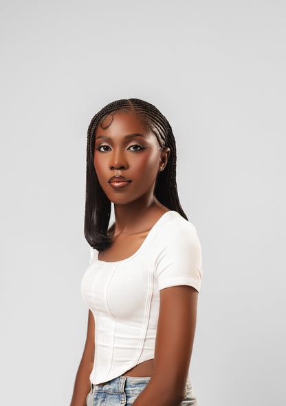 Bone Straight Synthetic Braiding Hair -Colour 1B