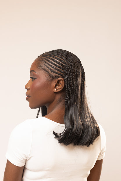 Bone Straight Synthetic Braiding Hair -Colour 1B