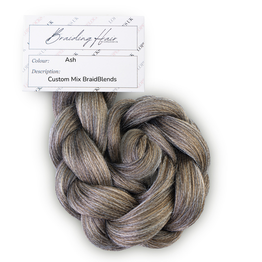 BraidBlends: Custom Mixed Kanakelon Braiding hair -Ash