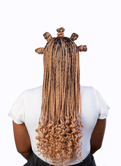 BraidBlends: Custom Mixed Kanakelon Braiding hair -Strawberry Blonde