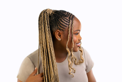BraidBlends: Custom Mixed Kanakelon Braiding hair -Bombshell Blonde