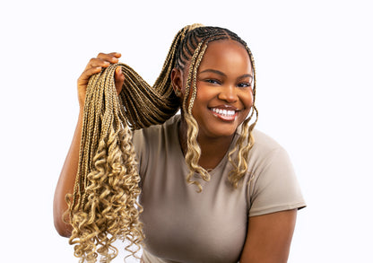 BraidBlends: Custom Mixed Kanakelon Braiding hair -Bombshell Blonde