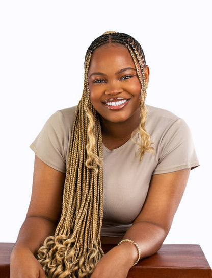 BraidBlends: Custom Mixed Kanakelon Braiding hair -Bombshell Blonde