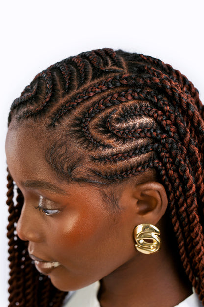 BraidBlends: Custom Mixed Kanakelon Braiding hair -Spiced Copper