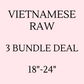 Vietnamese RAW Straight | 3 Bundle Deal (18"-24")