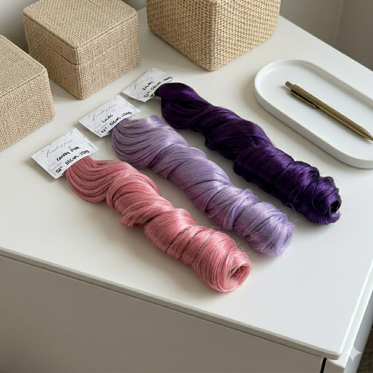 French Curl Braiding Hair - Berry Pink