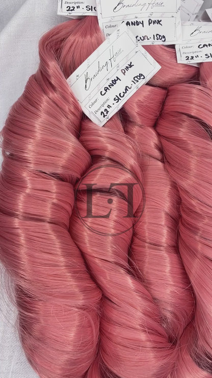 French Curl Braiding Hair - Colour Candy Pink