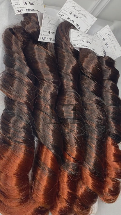 French Curl Braiding Hair -1b-350 ombre