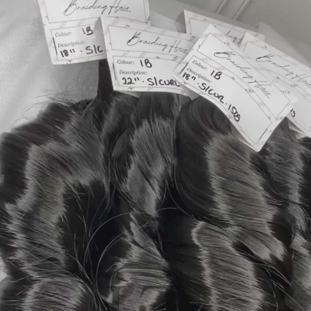 French Curl Braiding Hair - Colour 1B