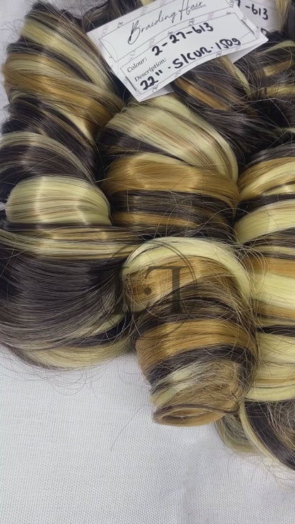 French Curl Braiding Hair - Colour 2/27/613 Mix