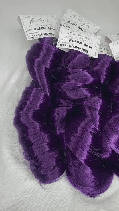 French Curl Braiding Hair -Purple Rain