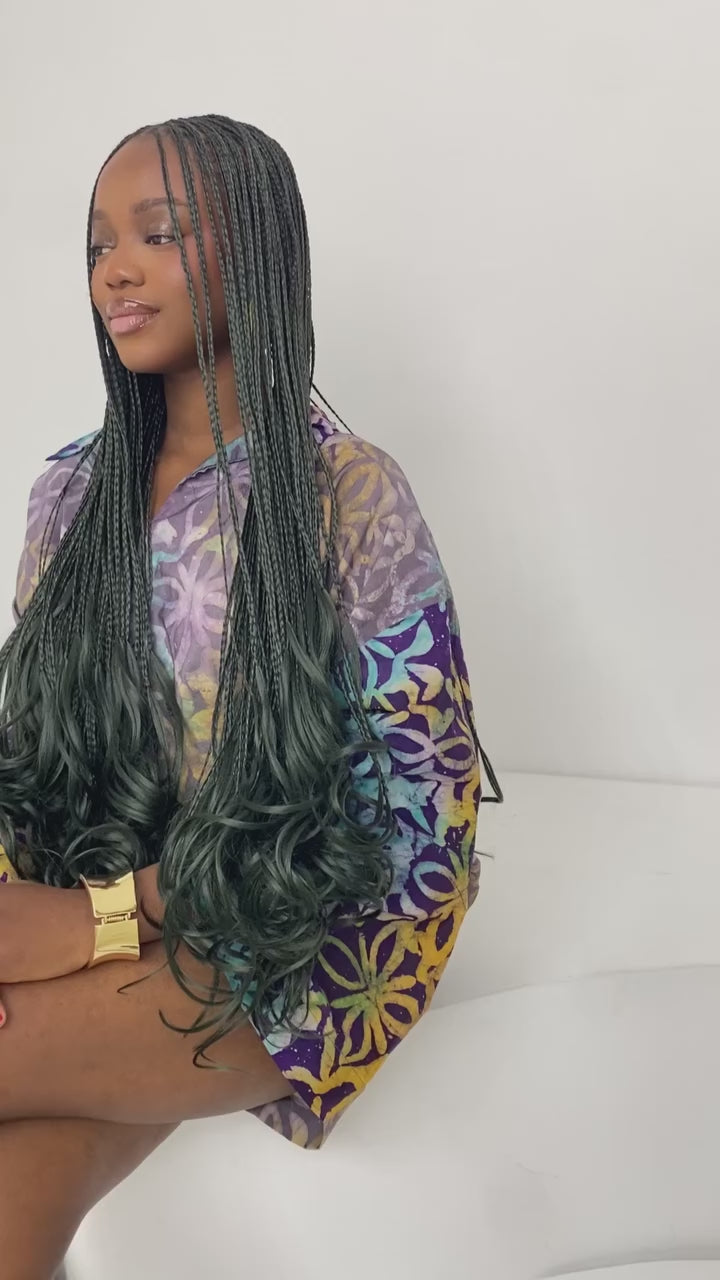 French Curl Braiding Hair -Money Green