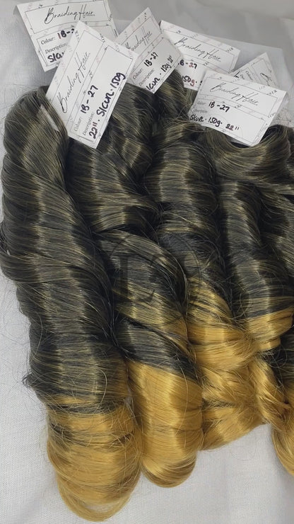 French Curl Braiding Hair - Colour 1B-27 Ombre