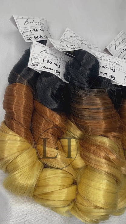 French Curl Braiding Hair - [1-30-613 Ombre] (Copy)