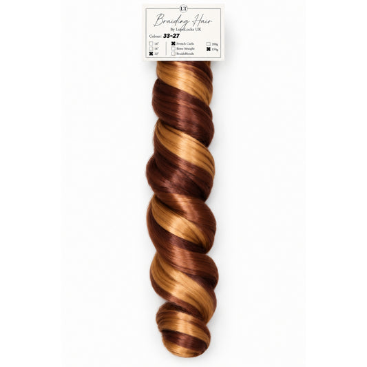 French Curl Braiding Hair - 33-27 2 colour mix