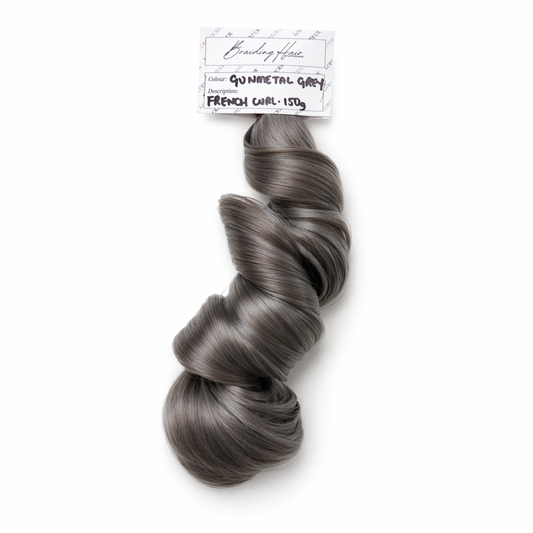 French Curl Braiding Hair - Gun-metal Grey