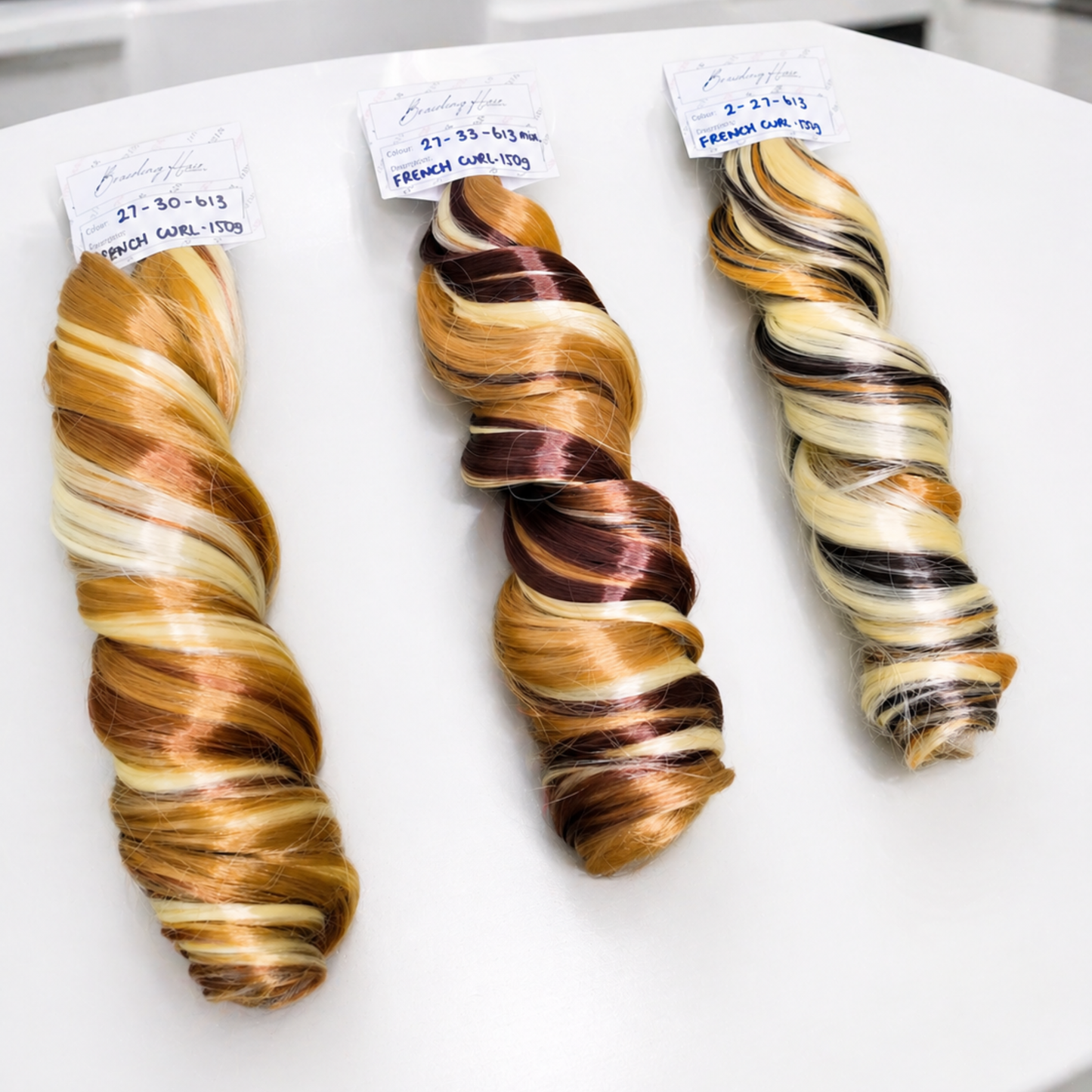 French Curl Braiding Hair - Colour 2-27-613 Mix