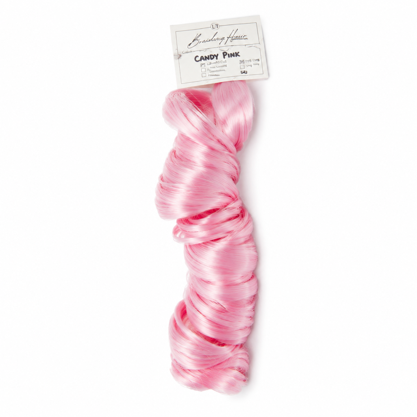 French Curl Braiding Hair - Candy Pink