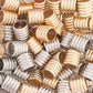 Metallic Corkscrew Hair Beads [Gold & Silver]